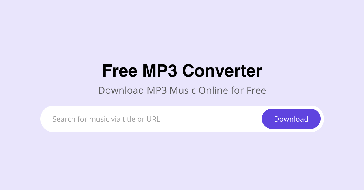 Free Mp3 Converter – Download Mp3 Music Quickly